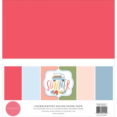 Carta Bella Summer Cardstock - Solids Kit